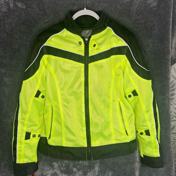 BiLT Hi-Vis Motorcycle Jacket Women Size Large - Picture 1 of 8